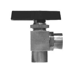46889 Angle Ball Valve, 1/4 x 1/4 in Nominal, MPT x MPT, Brass Body