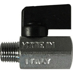 46904I Miniature Ball Valve, 3/8 in Nominal, MPT x FPT, 235 psi Pressure, 32 to 176 deg F
