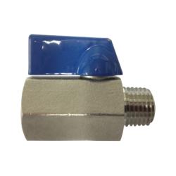 46932SS Miniature Ball Valve, 3/8 in Nominal, MPT x FPT, 400 psi Pressure