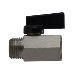 46933 Mini Ball Valve, 1/2 in Nominal, MNPT x FNPT, 450 psi Pressure, 32 to 176 deg F