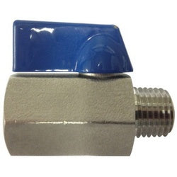 46933SS Mini Ball Valve, 1/2 in Nominal, MIP x FIP, 400 psi Pressure, -10 to 150 deg C