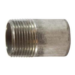 48021T Pipe Nipple, 1/4 in TOE x 1/4 in Plain End, 1-1/2 in L, Stainless Steel, SCH 40 Schedule