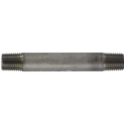 48024 Welded Pipe Nipple, 1/4 in MPT x 1/4 in MPT, 3 in L, Stainless Steel, SCH 40 Schedule