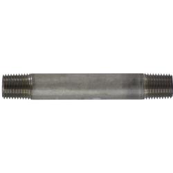48025 Welded Pipe Nipple, 1/4 in MPT x 1/4 in MPT, 3-1/2 in L, Stainless Steel, SCH 40 Schedule
