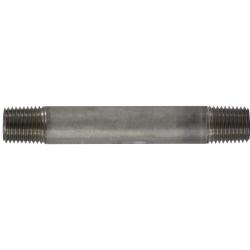 48027 Welded Pipe Nipple, 1/4 in MPT x 1/4 in MPT, 4-1/2 in L, Stainless Steel, SCH 40 Schedule