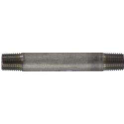 48028 Welded Pipe Nipple, 1/4 in MPT x 1/4 in MPT, 5 in L, Stainless Steel, SCH 40 Schedule