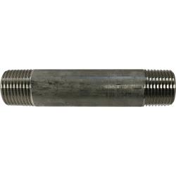 48044 Welded Pipe Nipple, 3/8 in MPT x 3/8 in MPT, 3 in L, Stainless Steel, SCH 40 Schedule