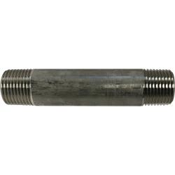48046 Welded Pipe Nipple, 3/8 in MPT x 3/8 in MPT, 4 in L, Stainless Steel, SCH 40 Schedule