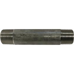 48052 Welded Pipe Nipple, 3/8 in MPT x 3/8 in MPT, 8 in L, Stainless Steel, SCH 40 Schedule