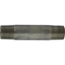 48066 Welded Pipe Nipple, 1/2 in MPT x 1/2 in MPT, 4 in L, Stainless Steel, SCH 40 Schedule