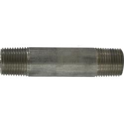 48071 Welded Pipe Nipple, 1/2 in MPT x 1/2 in MPT, 7 in L, Stainless Steel, SCH 40 Schedule