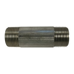 48080 Welded Pipe Nipple, 3/4 in MPT x 3/4 in MPT, 1-3/8 in L, Stainless Steel, SCH 40 Schedule