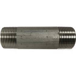 48106 Welded Pipe Nipple, 1 in MPT x 1 in MPT, 4-1/2 in L, Stainless Steel, SCH 40 Schedule