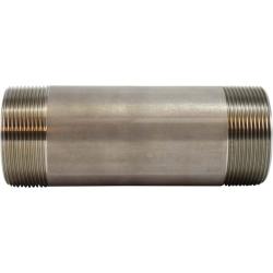 48163 Welded Pipe Nipple, 2 in MPT x 2 in MPT, 3-1/2 in L, Stainless Steel, SCH 40 Schedule