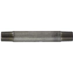 49021 Welded Pipe Nipple, 1/4 in MPT x 1/4 in MPT, 1-1/2 in L, Stainless Steel, SCH 40 Schedule