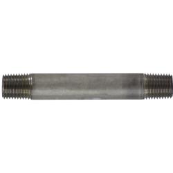 49023 Welded Pipe Nipple, 1/4 in MPT x 1/4 in MPT, 2-1/2 in L, Stainless Steel, SCH 40 Schedule