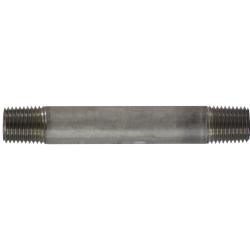 49027 Welded Pipe Nipple, 1/4 in MPT x 1/4 in MPT, 4-1/2 in L, Stainless Steel, SCH 40 Schedule