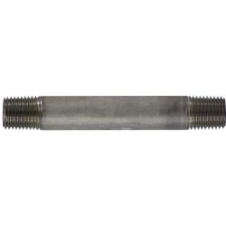 49029 Welded Pipe Nipple, 1/4 in MPT x 1/4 in MPT, 5-1/2 in L, Stainless Steel, SCH 40 Schedule