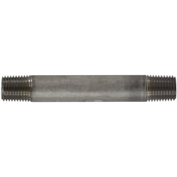 49036 Pipe Nipple, 1/4 in 1/4 in, 12 in L, Stainless Steel, SCH 40 Schedule