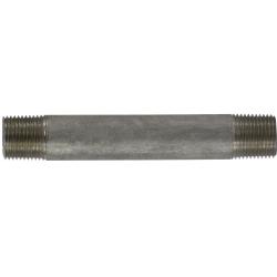 49046 Welded Pipe Nipple, 3/8 in MPT x 3/8 in MPT, 4 in L, Stainless Steel, SCH 40 Schedule