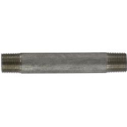 49047 Welded Pipe Nipple, 3/8 in MPT x 3/8 in MPT, 4-1/2 in L, Stainless Steel, SCH 40 Schedule