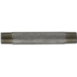 49048 Welded Pipe Nipple, 3/8 in MPT x 3/8 in MPT, 5 in L, Stainless Steel, SCH 40 Schedule