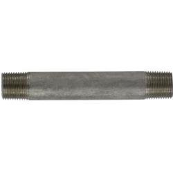 49049 Welded Pipe Nipple, 3/8 in MPT x 3/8 in MPT, 5-1/2 in L, Stainless Steel, SCH 40 Schedule