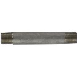 49056 Welded Pipe Nipple, 3/8 in MPT x 3/8 in MPT, 12 in L, Stainless Steel, SCH 40 Schedule