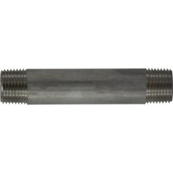 49060 Welded Pipe Nipple, 1/2 in MPT x 1/2 in MPT, 1-1/8 in L, Stainless Steel, SCH 40 Schedule