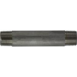 49065 Welded Pipe Nipple, 1/2 in MPT x 1/2 in MPT, 3-1/2 in L, Stainless Steel, SCH 40 Schedule