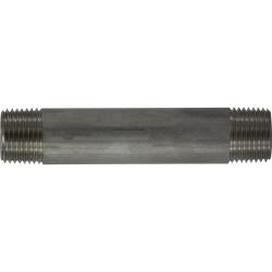 49066 Welded Pipe Nipple, 1/2 in MPT x 1/2 in MPT, 4 in L, Stainless Steel, SCH 40 Schedule