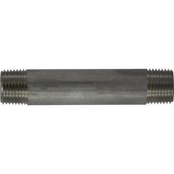 49067 Welded Pipe Nipple, 1/2 in MPT x 1/2 in MPT, 4-1/2 in L, Stainless Steel, SCH 40 Schedule