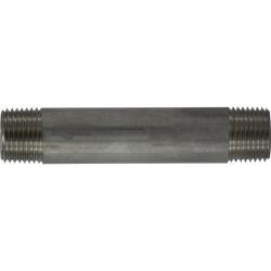 49068 Welded Pipe Nipple, 1/2 in MPT x 1/2 in MPT, 5 in L, Stainless Steel, SCH 40 Schedule
