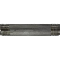 49072 Welded Pipe Nipple, 1/2 in MPT x 1/2 in MPT, 8 in L, Stainless Steel, SCH 40 Schedule