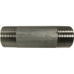 49104 Pipe Nipple, 1 in 1 in, 3-1/2 in L, Stainless Steel, SCH 40 Schedule