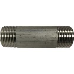 49106 Welded Pipe Nipple, 1 in MPT x 1 in MPT, 4-1/2 in L, Stainless Steel, SCH 40 Schedule