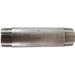 49128 Welded Pipe Nipple, 1-1/4 in MPT x 1-1/4 in MPT, 5-1/2 in L, Stainless Steel