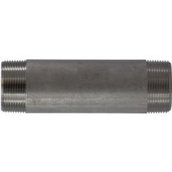 49140 Welded Pipe Nipple, 1-1/2 in MPT x 1-1/2 in MPT, 1-3/4 in L, Stainless Steel