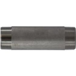 49145 Welded Pipe Nipple, 1-1/2 in MPT x 1-1/2 in MPT, 4 in L, Stainless Steel, SCH 40 Schedule