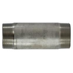 49200 Welded Pipe Nipple, 3 in MPT x 3 in MPT, Close L, Stainless Steel, SCH 40 Schedule