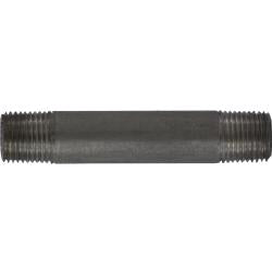 51006 Seamless Pipe Nipple, 1/8 in MPT x 1/8 in MPT, 3-1/2 in L, Stainless Steel, SCH 80 Schedule