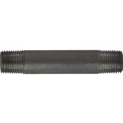 51007 Seamless Pipe Nipple, 1/8 in MPT x 1/8 in MPT, 4 in L, Stainless Steel, SCH 80 Schedule