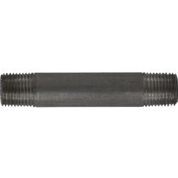 51011 Seamless Pipe Nipple, 1/8 in MPT x 1/8 in MPT, 6 in L, Stainless Steel, SCH 80 Schedule