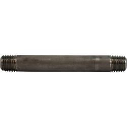 51028 Seamless Pipe Nipple, 1/4 in MPT x 1/4 in MPT, 5 in L, Stainless Steel, SCH 80 Schedule