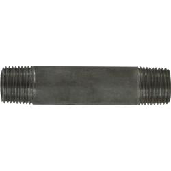51040 Seamless Pipe Nipple, 3/8 in MPT x 3/8 in MPT, Close L, Stainless Steel, SCH 80 Schedule