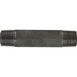 51041 Seamless Pipe Nipple, 3/8 in MPT x 3/8 in MPT, 1-1/2 in L, Stainless Steel, SCH 80 Schedule