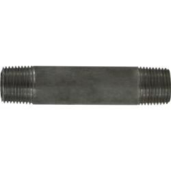51042 Seamless Pipe Nipple, 3/8 in MPT x 3/8 in MPT, 2 in L, Stainless Steel, SCH 80 Schedule