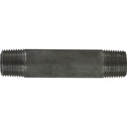 51044 Seamless Pipe Nipple, 3/8 in MPT x 3/8 in MPT, 3 in L, Stainless Steel, SCH 80 Schedule
