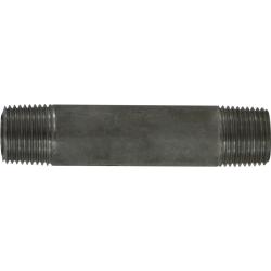 51046 Seamless Pipe Nipple, 3/8 in MPT x 3/8 in MPT, 4 in L, Stainless Steel, SCH 80 Schedule