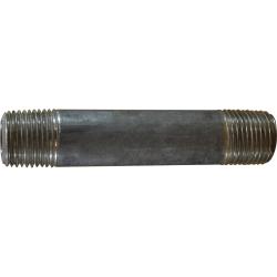 51063 Seamless Pipe Nipple, 1/2 in MPT x 1/2 in MPT, 2-1/2 in L, Stainless Steel, SCH 80 Schedule